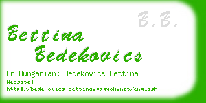 bettina bedekovics business card